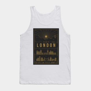 London Minimal Lineal Poster Tank Top